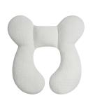 Blublu Park Baby Head Support Pillow for Newborn - Soft Cotton Pillow for Car Seats and Strollers (White) - Buy Online on GoSupps.com