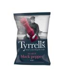 Tyrrells Sea Salt & Black Pepper Seasoned Potato Crisps (24 Bags x 40g Single Serve) - Buy Online on GoSupps.com