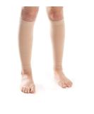 Tektrum Calf Shin Compression Sleeves 20-30mmHg for Men & Women - Large Beige - Boost Circulation & Recovery - Buy Online on GoSupps.com
