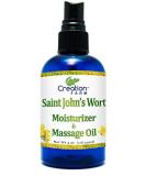 Buy St John's Wort Moisturizer & Massage Oil 4 OZ - Premium Soothing Body Oil - Creation Farm - Buy Online on GoSupps.com