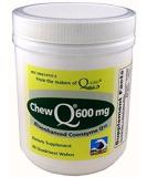 Chew-Q 600mg CoQ-10 - High Absorption Orange Chewable Tablets | 60 Natural Chewtabs for Heart Health & Energy - Buy Online on GoSupps.com
