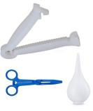 Sterile 40 Blue Umbilical Cord Clamps for Veterinary Home Birth Kit - Midwife Emergency Birth Supply with Ear Syringe, Snot Sucker, and Nasal Bulb Syringe - Buy Online on GoSupps.com