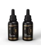 Premium Beard Struggle Tonic & Elixir Bundle - Platinum Collection - Nourishing Beard Oil for Softness & Growth - Vanir s Wisdom & Valhalla s Gates - International Shipping - Buy Online on GoSupps.com