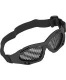 Evike Airsoft 6mmProShop Zero Wire Mesh Shooting Range Goggles - Black - Buy Online on GoSupps.com