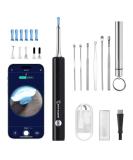 Ear Wax Removal Tool with Camera - 1080P Otoscope & Ear Cleaner Kit for iOS & Android - 6 Picks Included (Dark Grey - Buy Online on GoSupps.com