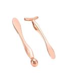 2 Pieces Rose Gold Eye Cream Applicator & Facial Roller Massage Tool - Eliminate Eye Fatigue - Ideal Gift for Women - Buy Online on GoSupps.com