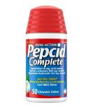 Pepcid Complete Acid Reducer + Antacid Chewable Tablets Cool Mint Flavor 50 ea - Pack of 2 - Buy Online on GoSupps.com