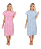 Abiha Labor and Delivery Nursing Nightgown - Blue, S-M - Buy Online on GoSupps.com