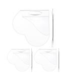 Beaupretty 3 Sets Heart Makeup Mixing Palette - Acrylic Nail & Foundation Blending Tray with Spatulas for Professional Makeup Artistry - Buy Online on GoSupps.com