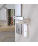 SAFELON 2 Pcs Door Lever Locks for Childproof & Petproof Door Handle Locks for Toddlers Baby Safety Locks for Toddlers (White) - Buy Online on GoSupps.com