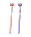 Msling 3-Sided Toothbrush - Ultra-Fine Soft Bristles for Autism & Special Needs - 2PCS Pink & Blue | Ideal for Adults & Children - Buy Online on GoSupps.com