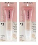 MCoBeauty Miracle Hydra Glow Oil-Free Foundation - Light Beige | Water-Based Satin Finish | Light-Medium Coverage | 1 Oz (Pack of 2) - Shop Internationally for Radiant Skin - Buy Online on GoSupps.com