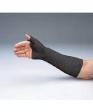 Rolyan AquaForm Zippered Wrist & Thumb Spica Splint - Charcoal Short Large | Support for deQuervain's Syndrome Arthritis Dislocation & MCP Fractures - Buy Online on GoSupps.com