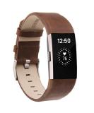 Compatible for Fitbit Charge 2 Bands  VOMA Genuine Leather Replacement Wristband Strap for Fitbit Charge 2 HR Women Men Chocolate Brown - Buy Online on GoSupps.com