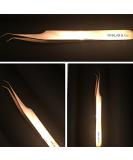 Rev Pro Gold Tweezer - 45 Degree Isolation Eyelash Extension Tool by PINKLAB - Buy Online on GoSupps.com