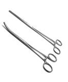 SurgicalOnline Set of 2 Premium 12 Rochester Pean Hemostat Forceps - Straight & Curved Clamps with Three Locking Positions - Buy Online on GoSupps.com