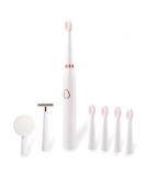 Shop the Best Electric Toothbrush for Adults | Sonic Cleaning Smart Timer & 6 Modes - 3-in-1 Multifunction Set in White | International Shipping Available - Buy Online on GoSupps.com