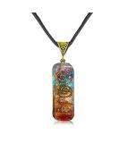 DEEPOW ANLACOCN Healing 7 Chakra Necklace - Rainbow Crystals Orgone Energy Generator - Buy Online on GoSupps.com