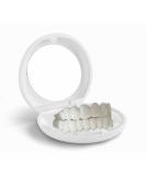 Perfect Smile Silicone Gel Teeth Braces with Storage Box & Mirror | Upper & Lower Snap-On Set - White - Buy Online on GoSupps.com