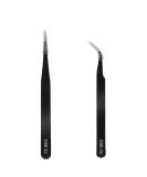 Multi-Functional Tweezers for Nail Art, Eyelash Extension, and Ingrown Hair Removal - Black Rhinestone Pickers Included - Buy Online on GoSupps.com