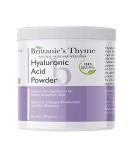Brittanie's Thyme Pure Hyaluronic Acid Serum Powder 100g | High Molecular Weight, Cosmetic Grade, 100% Natural | Boosts Skin Hydration for Soft, Smooth Skin - 3.52oz - Buy Online on GoSupps.com
