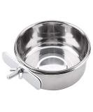 Ftvogue Adjustable Stainless Steel Parrot Feeder - Hanging Food & Water Cups for Bird Cages | Purchase Internationally - Buy Online on GoSupps.com
