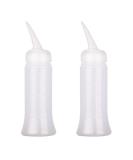 UNVOJL 2 Pack Applicator Bottle with Angle Tip Hair Dyeing Bottles Salon Hair Coloring Dyeing Bottle with Scale (Large) - Buy Online on GoSupps.com