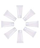 Mose Cafolo 100pcs 5ml Empty Cosmetic Tubes - White Lotion Bottles with Screw Cap & Free Syringe Gift - Ideal for Toiletries and Travel - Buy Online on GoSupps.com