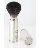 JAG Shaving Brush | Nadger Hair Travel Shaving Brush | Nickel Plated Handle - JAG SHAVE - Buy Online on GoSupps.com