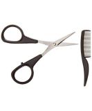Men's Beard & Mustache Scissors with Mini Comb - Allary Trimming Kit - Buy Online on GoSupps.com