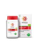 Vital Red Rice Organic Dietary Supplement - 120 Vegan Capsules for Cholesterol Regulation | 100% Organic 2.5mg Monacolin K - Buy Online on GoSupps.com