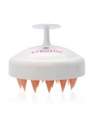 Kerotin Scalp Massager & Shampoo Brush | Stimulate Hair Growth, Remove Dandruff | Waterproof Silicone Scrubbie - Buy Online on GoSupps.com