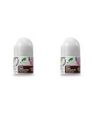 Dr Organic Organic Virgin Coconut Oil Deodorant Natural Vegan Cruelty Free Paraben & SLS Free Aluminium Free For Women & Men 50ml (Pack of 2) Coconut 50 ml (Pack of 2) - Buy Online on GoSupps.com