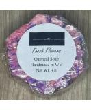 Handmade Oatmeal Soap with Fresh Flowers - 3.6 oz | Artisan Made in the U.S.A. - International Shipping Available - Buy Online on GoSupps.com