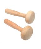 2pcs Wooden Mushroom Roller Printmaking Tool for Art Crafts - Ink Rubbing Supplies - Buy Online on GoSupps.com