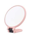 Double Sided 5X/1X Magnifying Hand Held Makeup Mirror with Folding Handle - Compact Cosmetic Vanity Mirror for Girls and Ladies - Pink - Buy Online on GoSupps.com