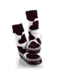 Mocc Ons Slipper Socks 2-3 Years Cow Print | Washable Leather Sole | 24-36 Months - Buy Online on GoSupps.com