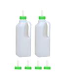 Tofficu Lamb Feeding Bottle with 4 Nipples 850ml Kid Livestock Drink Bottle Jug Baby Goat Calf Milk Water Bottle for Farm Accessories - Buy Online on GoSupps.com