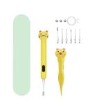 2 Pack Baby Nose and Ear Cleaner - Safe Booger and Wax Removal Tool with Light - Nose Tweezers for Infants, Toddlers, Adults (Yellow) - Buy Online on GoSupps.com