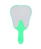 Plastic Handle Hand Mirror with Magnifier for Dental Care - Cute and Fashionable (Green) - Buy Online on GoSupps.com