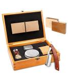 Buy Naked Armor Straight Razor Kit | Shave-Ready Japanese Stainless Steel | Complete Men's Shaving Kit for Beginners | Includes Soap Brush Strop & Gift Box - Buy Online on GoSupps.com