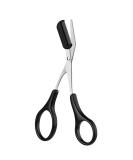 QUUPY Precision Eyebrow Trimmer Shear Scissors - Stainless Steel Beauty Tool with Comb and Non-Slip Grips - Buy Online on GoSupps.com
