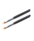 WOKOTO 2PCS Black Nail Ombre Brushes Set - Gradient Painting Pens with Wood Handle for UV Gel Nail Art - Builder Brushes Kit - Buy Online on GoSupps.com