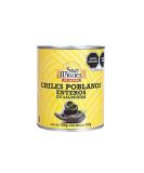 San Miguel Whole Poblano Chillies in Brine 780g (Drained Weight 430g) - Authentic Mexican Chiles Poblanos Enteros - Buy Online on GoSupps.com