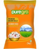 Puregro Premium Golden Sella Basmati Rice 2kg - Buy Online on GoSupps.com