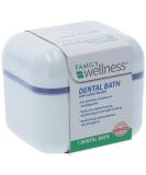 Family Wellness Denture Case with Strainer Safety Basket - Ideal for Dentures, Retainers, and Mouthguards - Buy Online on GoSupps.com