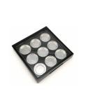 Buy HLLMX Portable Empty Eyeshadow Palette - 9 Grids Organizer for Cosmetics | Black Square Box for Eyeshadow Lipstick Blush - International Shipping Available - Buy Online on GoSupps.com