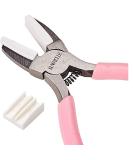 SUNNYCLUE 5.5 Inch Double Nylon Jaw Flat Nose Pliers for DIY Jewelry Making - Pink - Buy Online on GoSupps.com