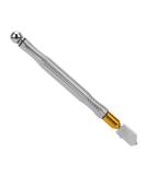 Obeka Oil Feed Glass Cutter 5mm-15mm Pencil Style Metal Handle - Tungsten Carbide Tip for Mosaic Tiles & Stained Glass - Silver - Buy Online on GoSupps.com