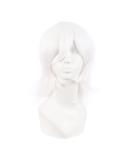 Shop MapofBeauty 14 White Short Cosplay Anime Wig with Bangs & Wolf Tail - Perfect for Parties & International Shipping - Buy Online on GoSupps.com